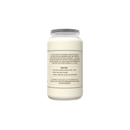 Billy’s Beef Tallow — 100% Grass-Fed, Grass-Finished, and Rendered with Purpose. Good for cooking and baking