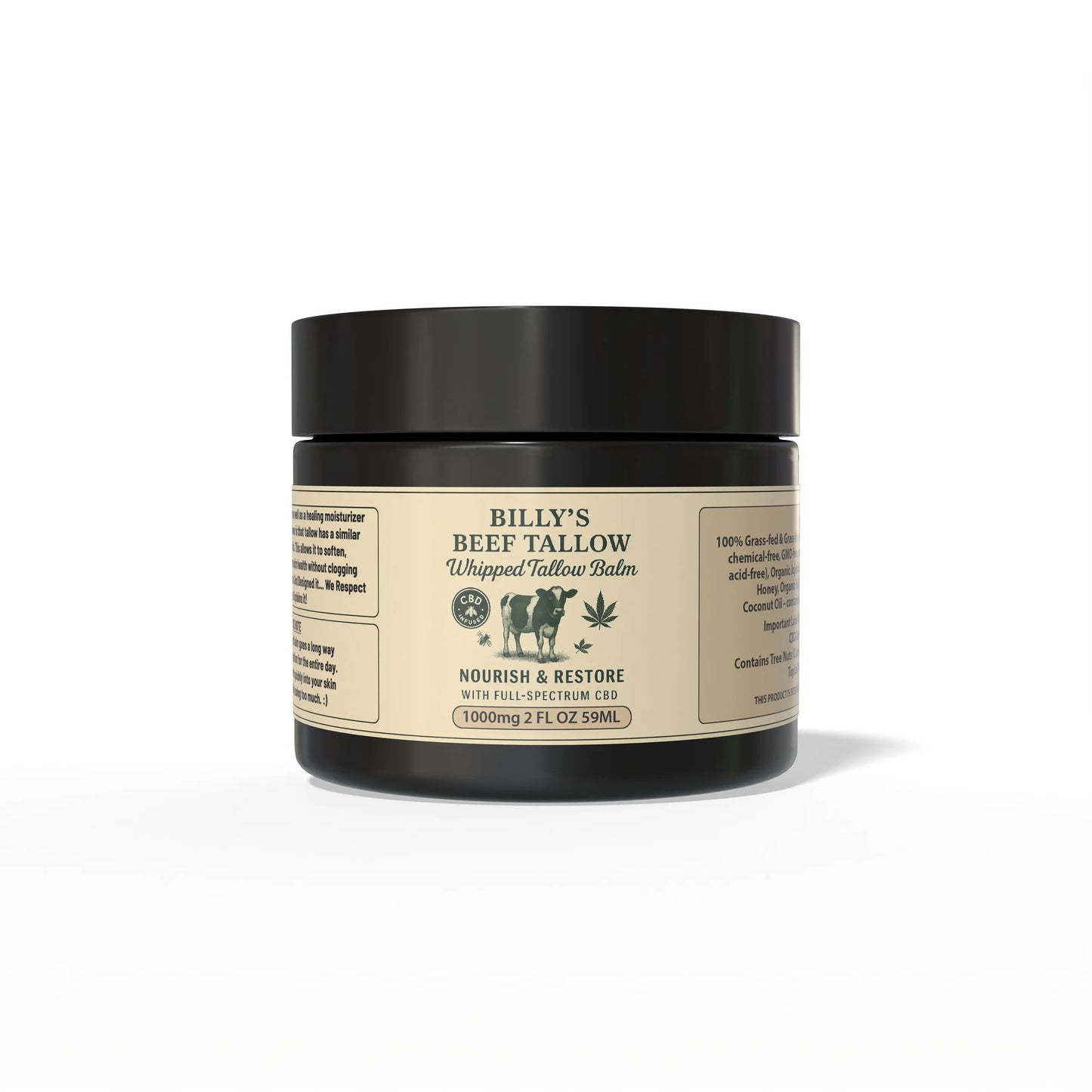 CBD Whipped Tallow Balm (1000mg 2OZ)